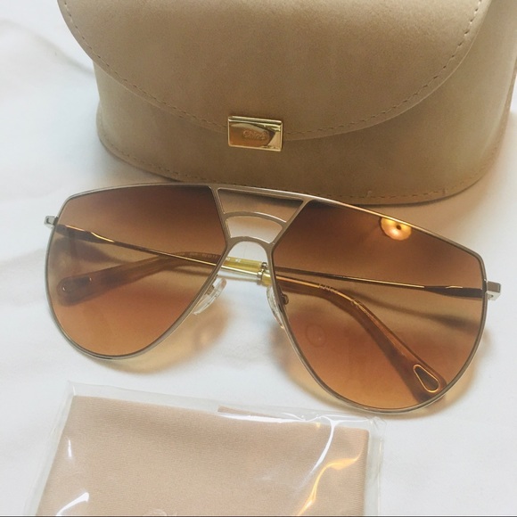 Chloe Negative Space Oversize Aviators - Picture 8 of 11